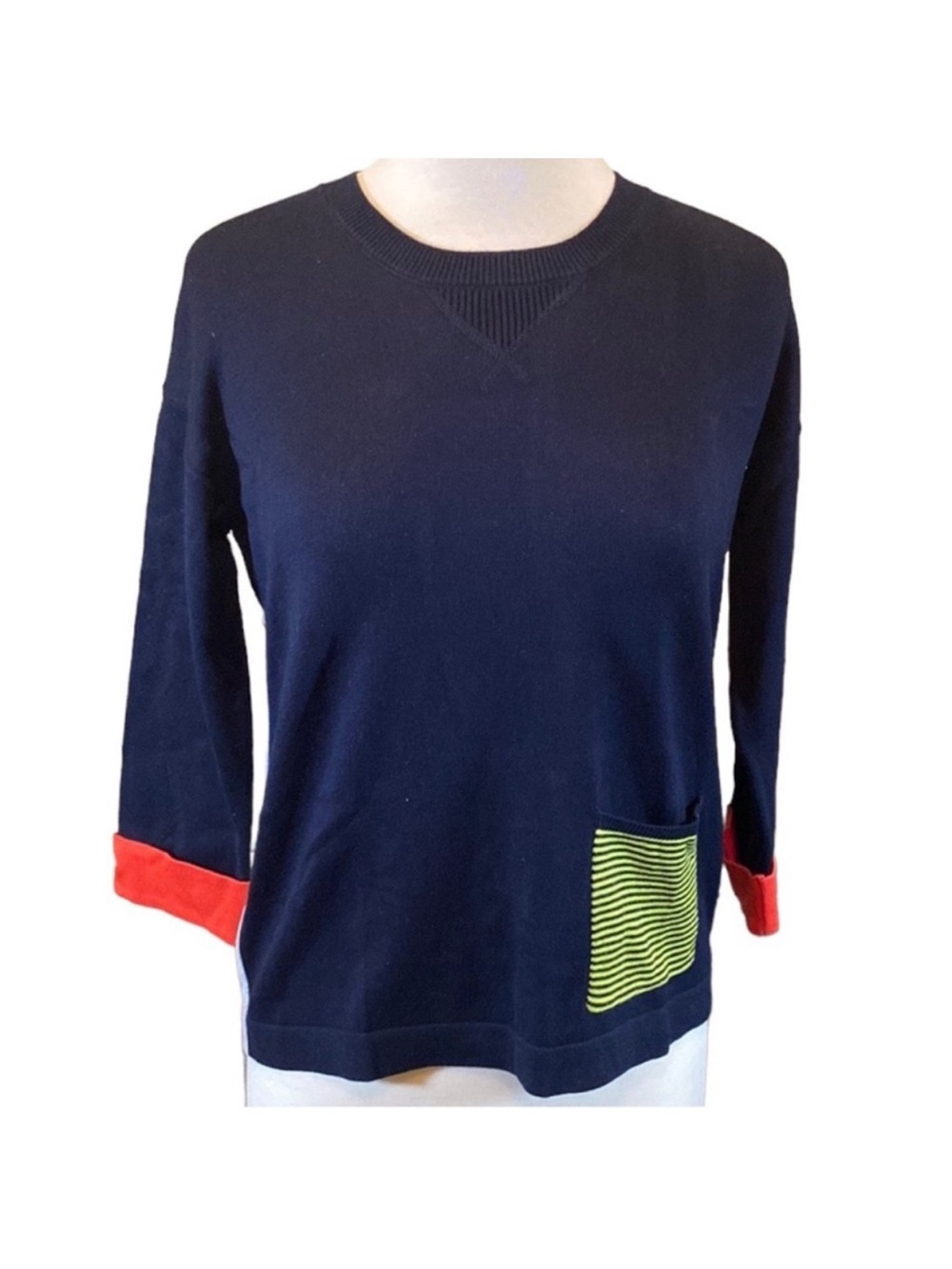 Foil Color Block Sweater